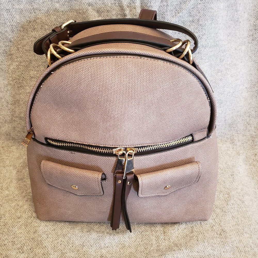 Large Tan Backpack/Purse
